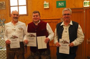 Roland Amtmann (2.), Florian Malcher (1.), Christoph Öfele (3.) - v.l.n.r.